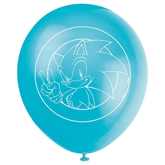 12" Sonic the Hedgehog™ Latex Balloons, 8ct.